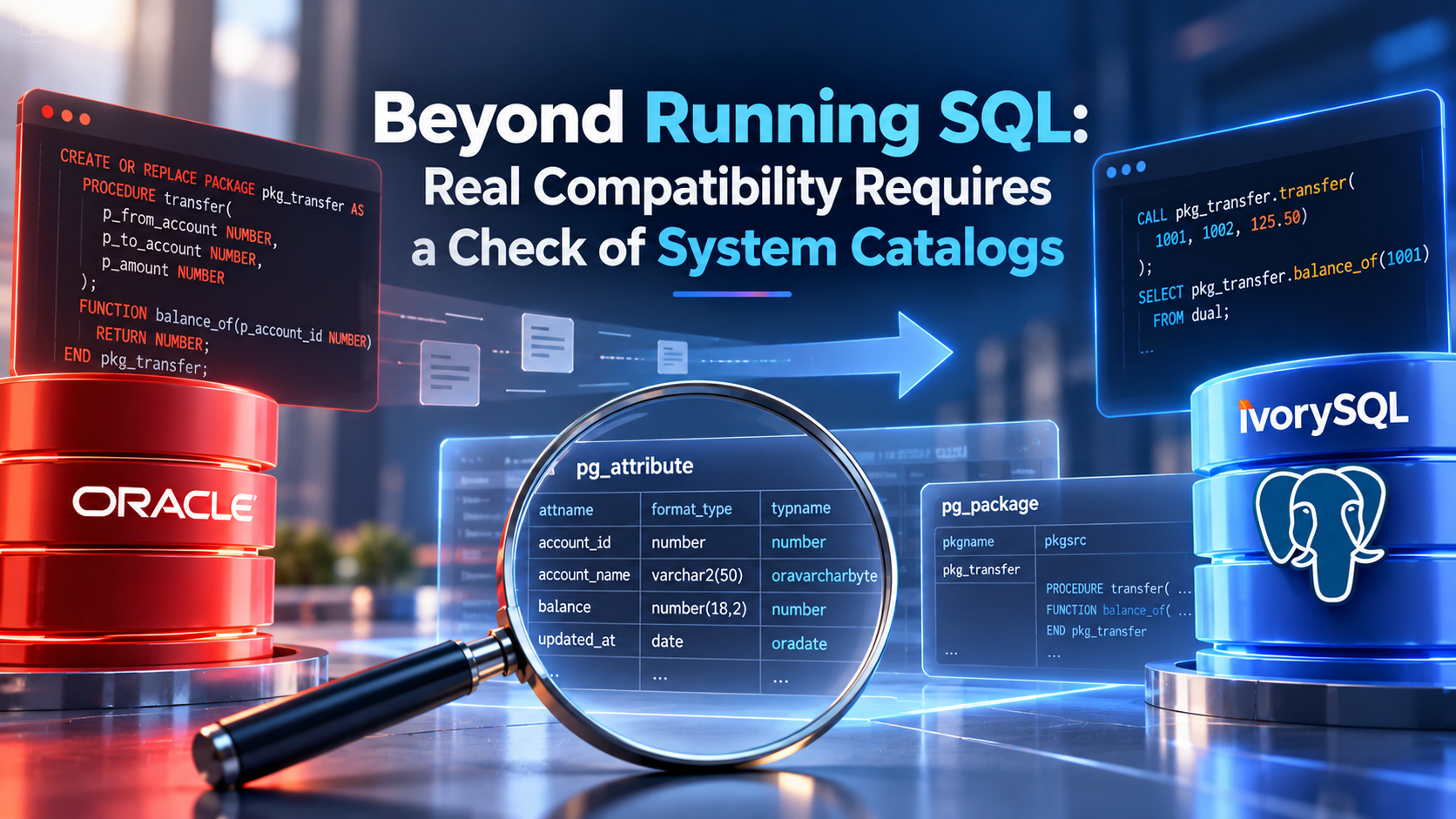 Assessing Oracle Migration: Successful SQL Is Not Enough—Inspect the System Catalogs