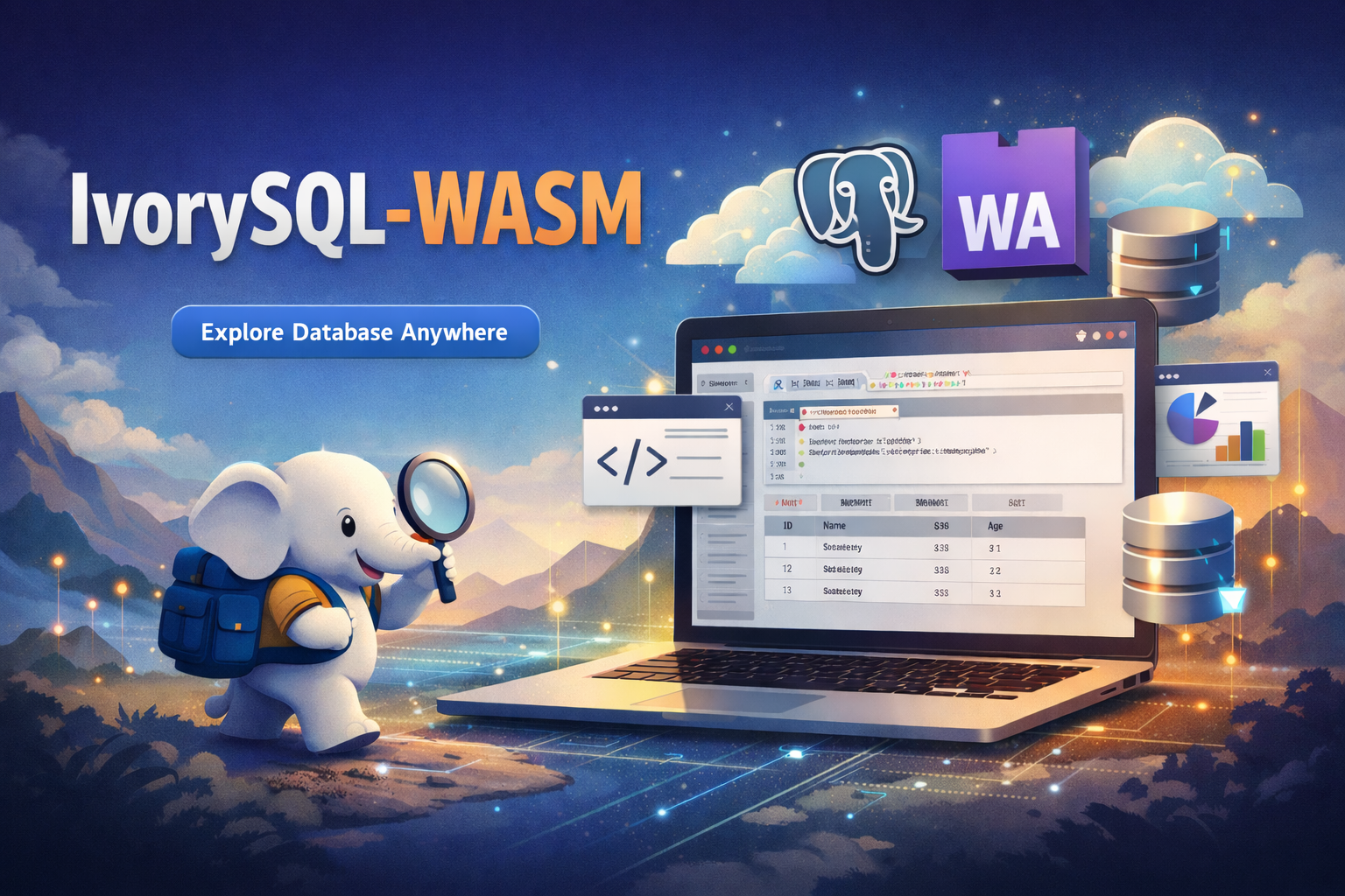 IvorySQL-WASM：免安装的数据库  探索之旅